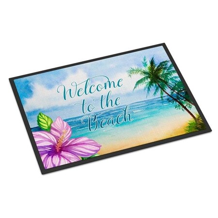 Carolines Treasures Carolines Treasures BB8530MAT Beach Scene Welcome Indoor or Outdoor Mat - 18 x 27 in. BB8530MAT